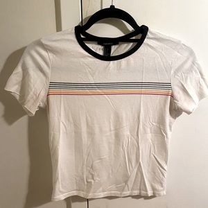 Forever 21 Rainbow Stripe T-Shirt